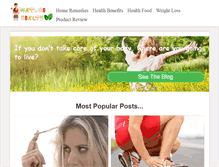 Tablet Screenshot of natureandhealth.net
